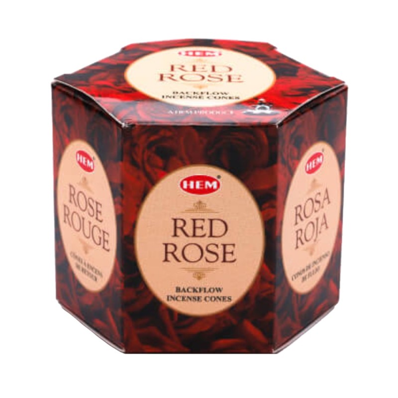 Conuri Parfumate Backflow, Red Rose