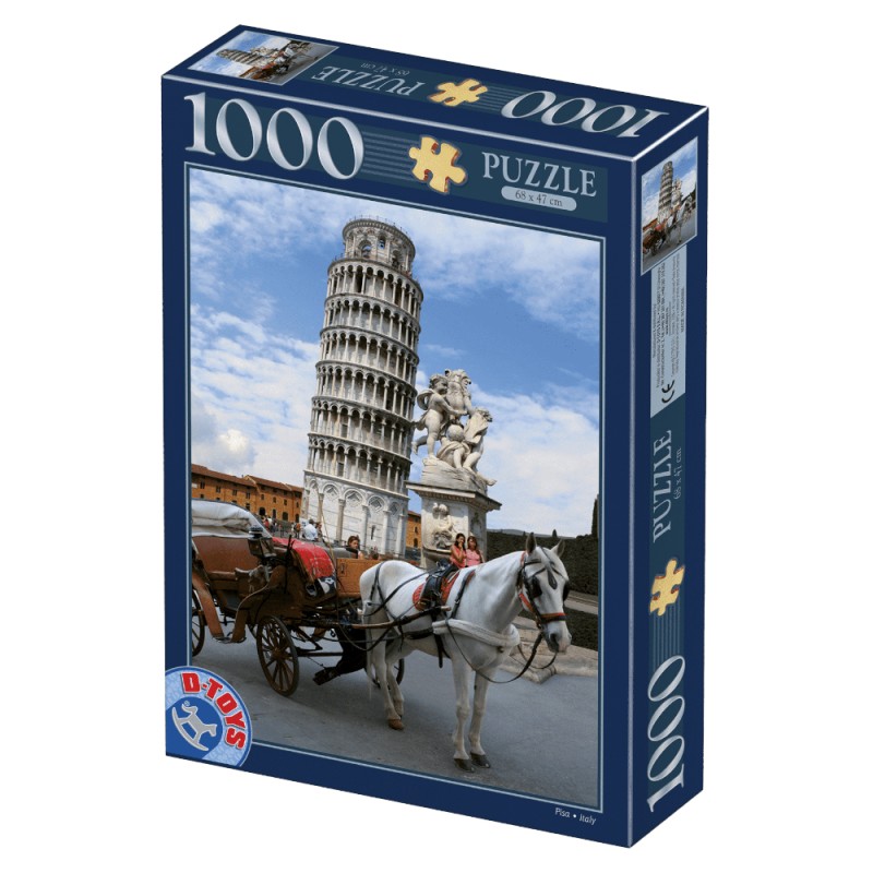 Puzzle 1000 Piese D-Toys, Turnul din Pisa