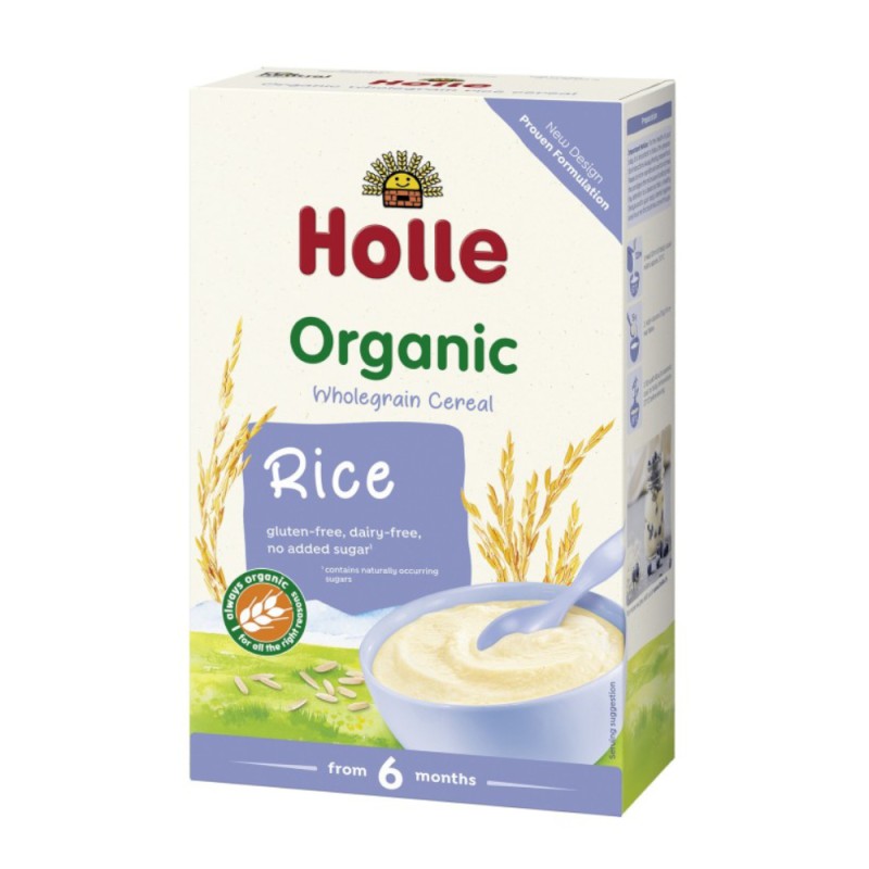 Piure din Orez Organic Eco, Holle Baby, 250 g