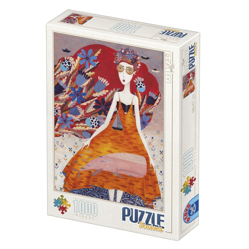 Puzzle 1000 Piese D-Toys, Printesa Verii de Kurti Andrea