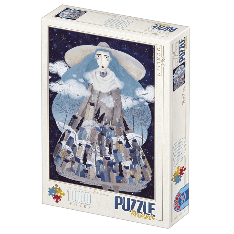 Puzzle 1000 Piese D-Toys, Printesa Iernii de Kurti Andrea