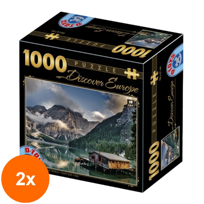 Set 2 x Puzzle 1000 Piese D-Toys, Tirolul de Sud