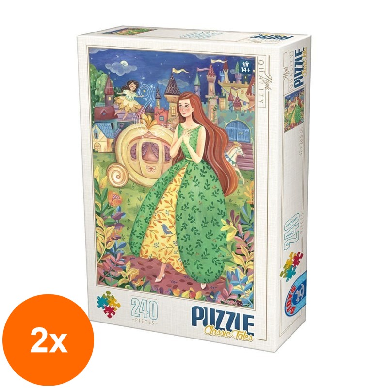 Set 2 x Puzzle 240 Piese, D-Toys, Cenusareasa