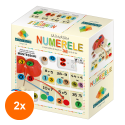 Set 2 x Joc Educativ Buboo Montessori, D-Toys, Sa Invatam Numerele si Operatiile de Baza