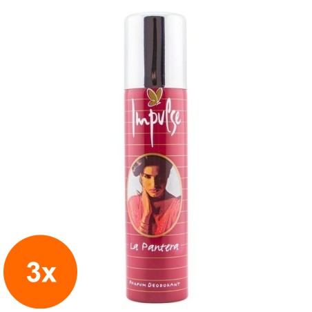 Set 3 x Deodorant Spray Impulse La Pantera pentru Femei, 100 ml...