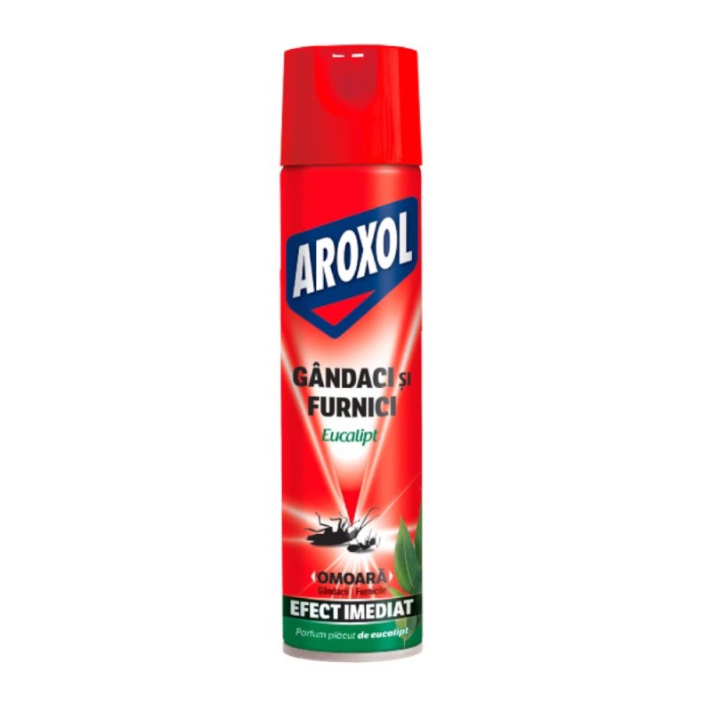 Spray Insecticid Impotriva Gandacilor si Furnicilor Aroxol, Eucalipt, 400 ml