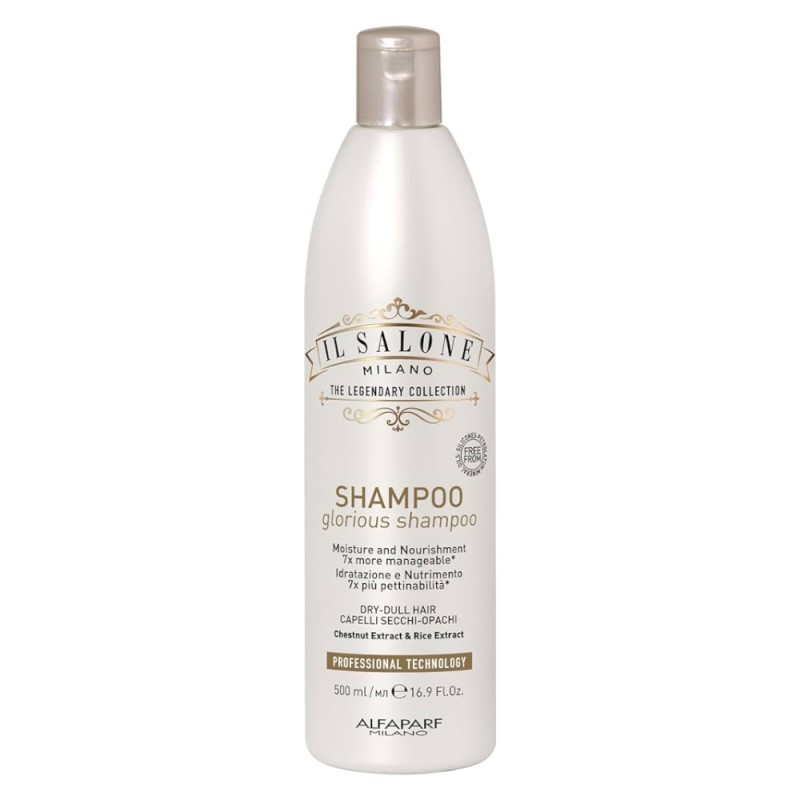 Sampon pentru Par Foarte Uscat sau Degradat, Alfaparf Salone Glorious Shampoo, 500 ml