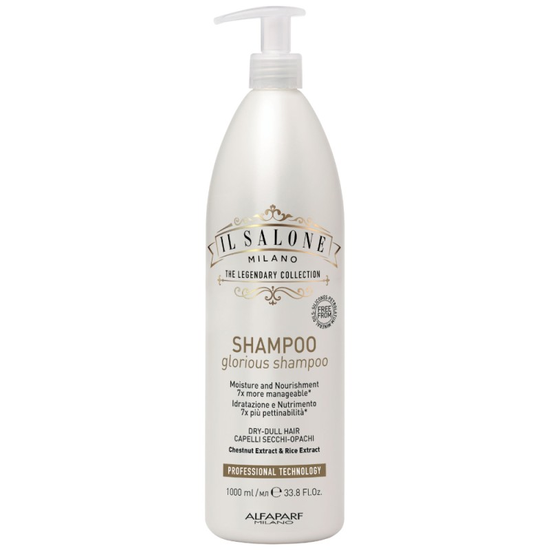 Sampon pentru Par Foarte Uscat sau Degradat, Alfaparf Salone Glorious Shampoo, 1000 ml