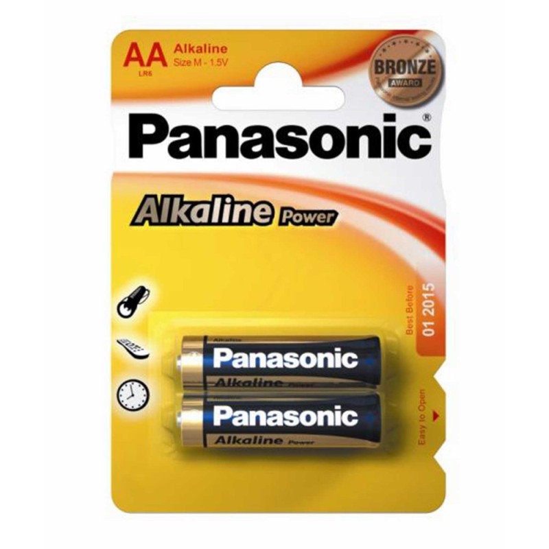 Baterii Alcaline, R6, Panasonic, Blister 2 Baterii
