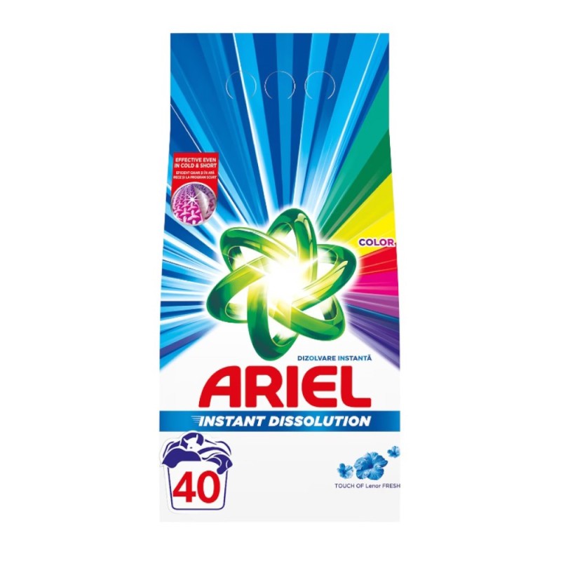 Detergent de Rufe Pudra Ariel Lenor Touch Color, 3 kg