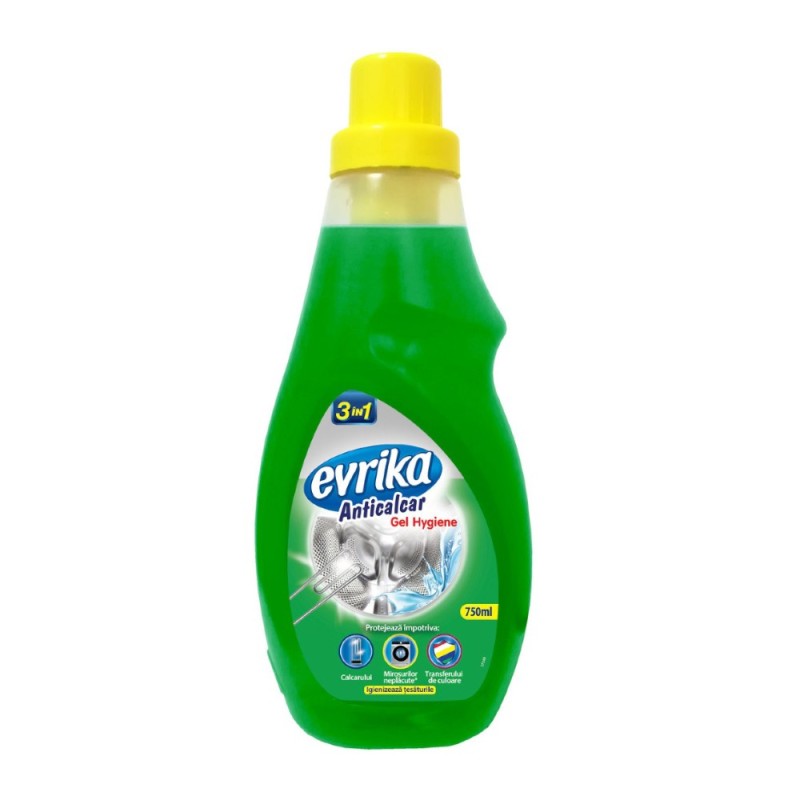 Solutie Anticalcar Gel Evrika Hygiene, 750 ml