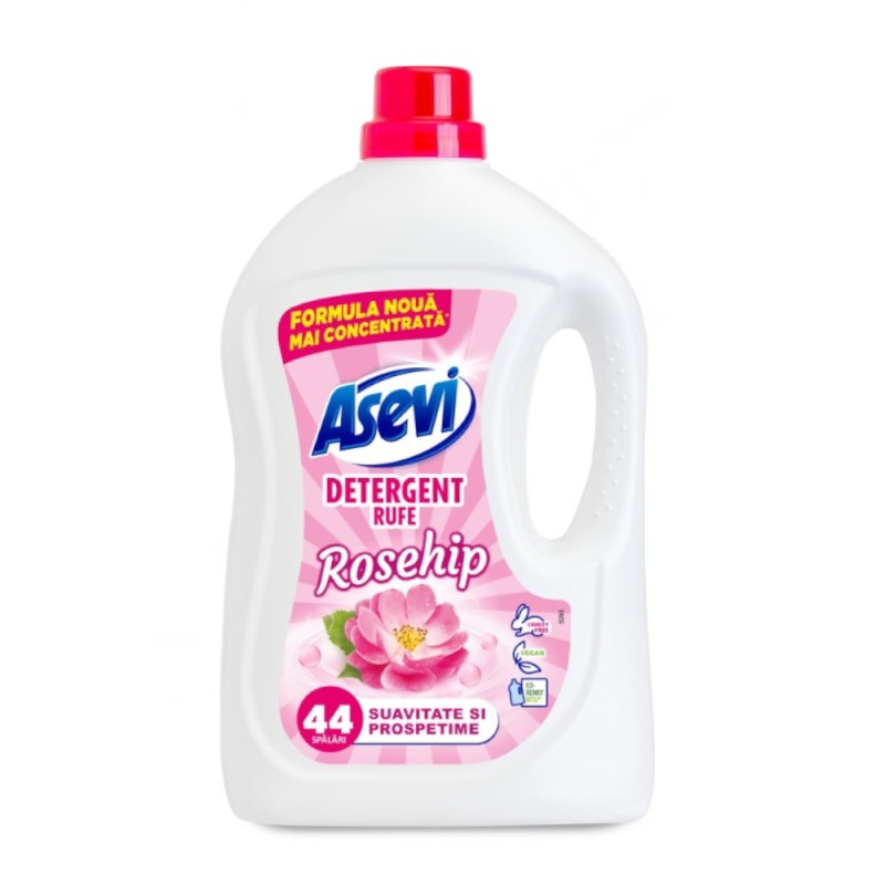 Detergent de Rufe Asevi Rosehip, 2.4 l, 44 Spalari