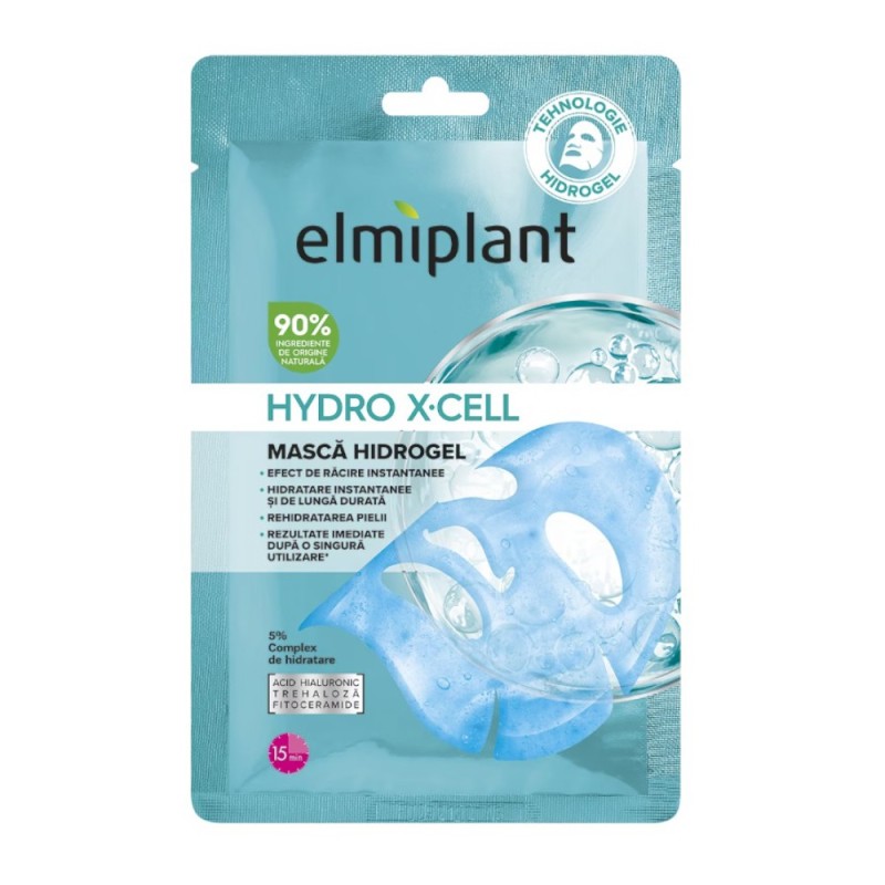 Masca Hidrogel pentru Fata, Elmiplant Hydro X-Cell, 25 ml