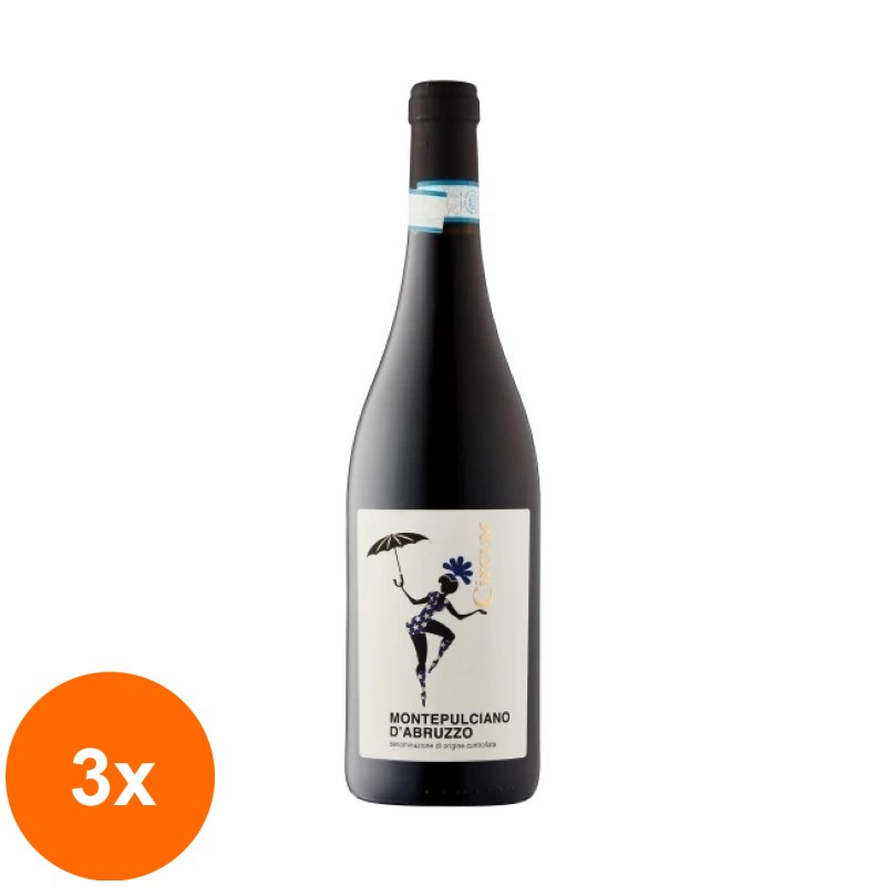 Set 3 x Vin Velenosi, Montepulciano D' Abruzzo DOC, Rosu Sec, 0.75 l