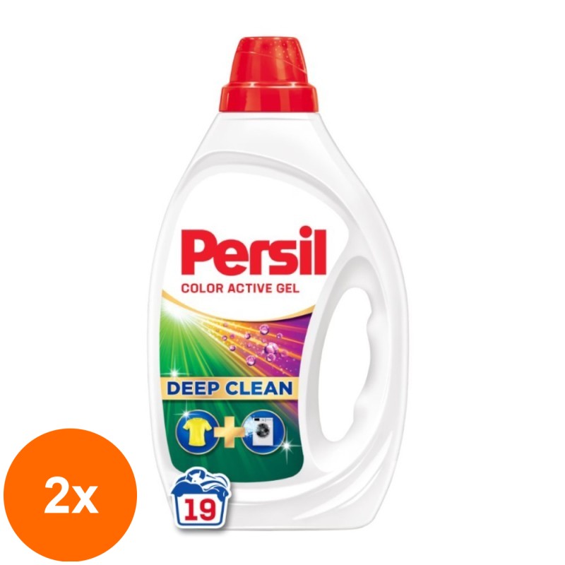 Set 2 x Detergent Lichid Persil Gel Color, 855 ml, 19 Spalari