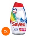Set 2 x Detergent Lichid Savex Premium Color, 1.8 l