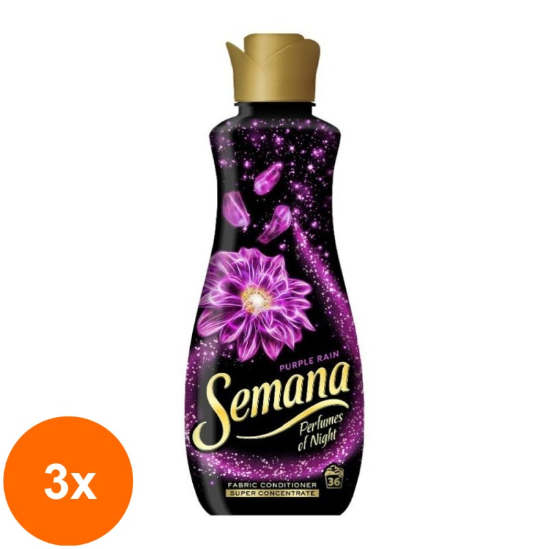 Set 3 x Balsam de Rufe Semana, Perfumes of Night Purple Rain, 800 ml