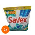 Set 2 x Detergent Capsule Gel Savex Fresh, 64 Capsule