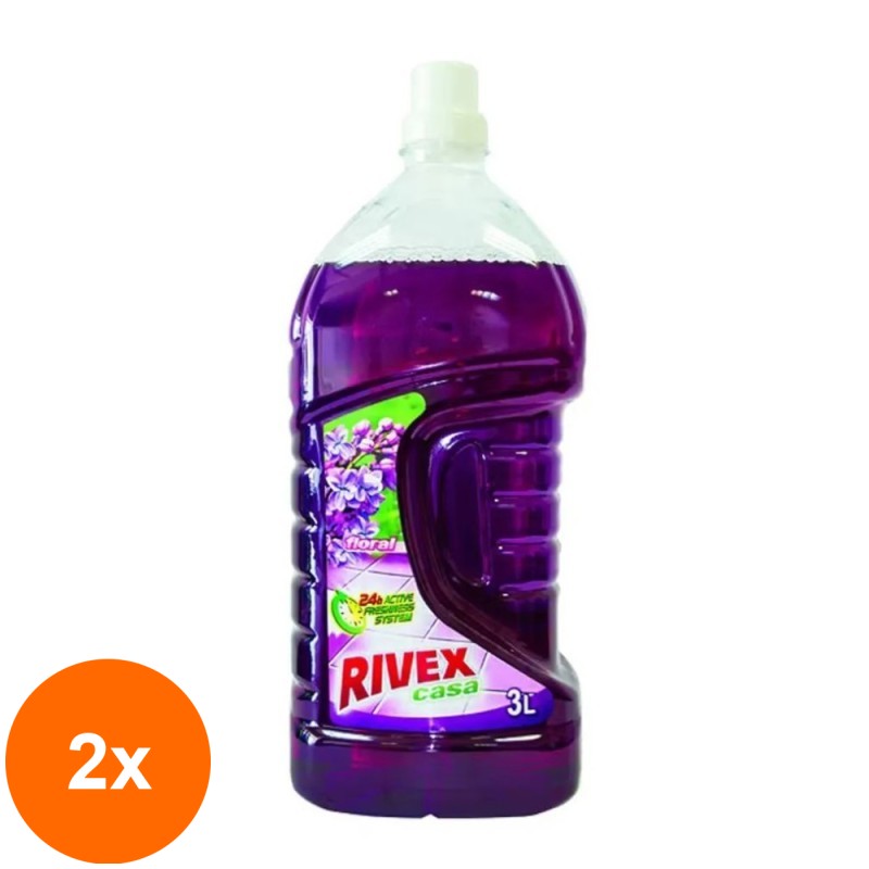 Set 2 x Detergent Universal, Rivex, Liliac, 3 l