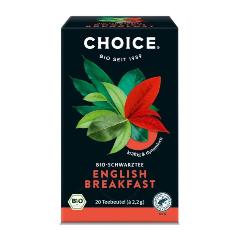 Ceai Negru Bio, Yogi Tea, English Breakfast, 20 Plicuri x 2.2 g