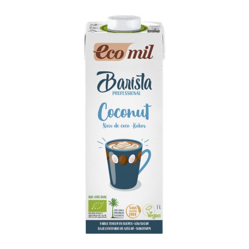 Barista, Bautura Vegetala Bio de Cocos, Ecomil, pentru Cafea, 1 l