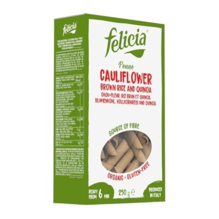 Paste Bio Felicia, din Conopida, Orez Brun si Quinoa, 250 g...