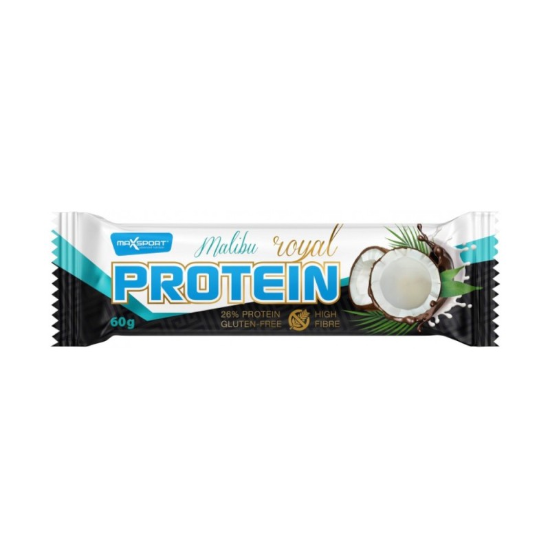 Baton Proteic, Maxsport Malibu, cu Cocos, 26% Proteine, 60 g