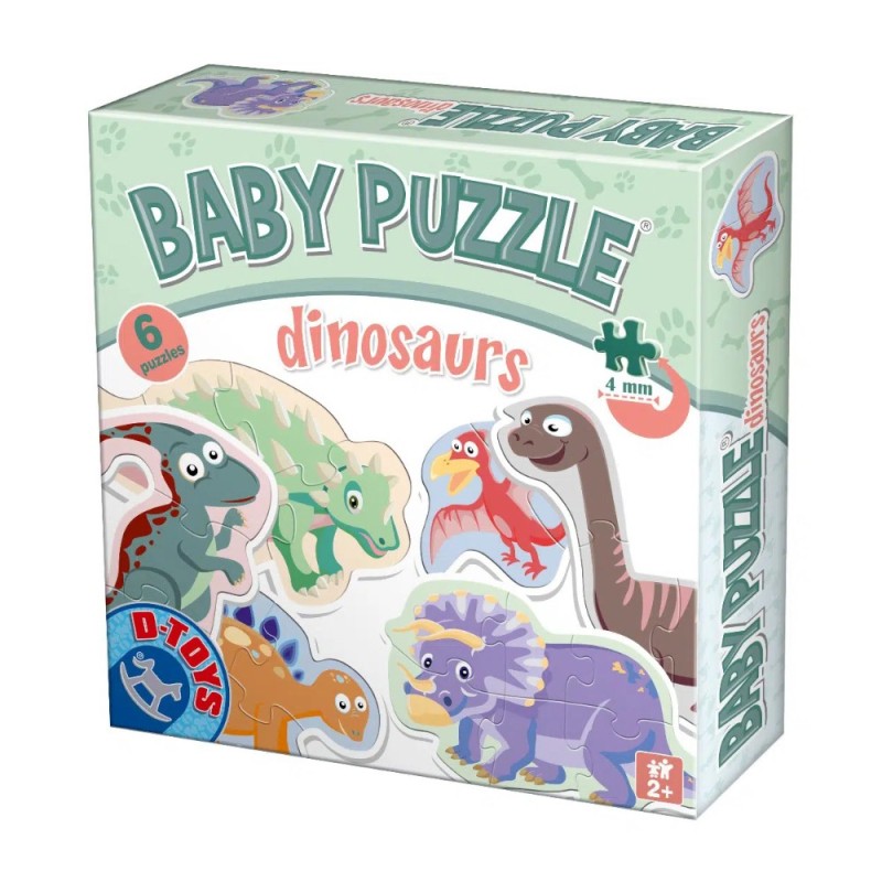 Puzzle pentru Bebelusi, D-Toys, Dinozauri