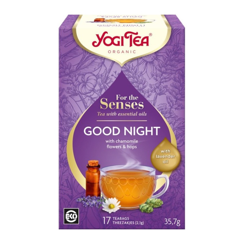 Ceai Bio, Yogi Tea, Good Night, cu Ulei Esential, 17 Plicuri, 35.7 g