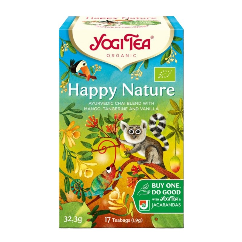 Ceai Bio, Yogi Tea, Happy Nature, 32.3 g