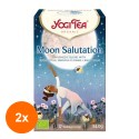 Set 2 x Ceai Bio, Yogi Tea, Moon Salutation, 17 Plicuri x 2 g