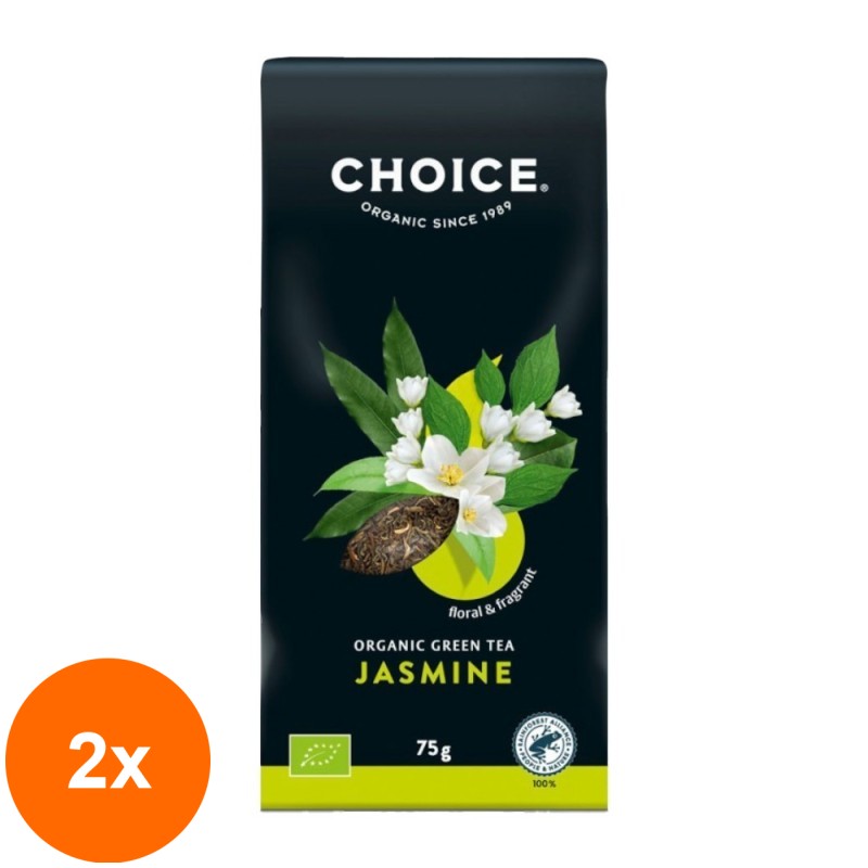 Set 2 x Ceai Verde Bio, Yogi Tea, Jasmin Choice, 75 g