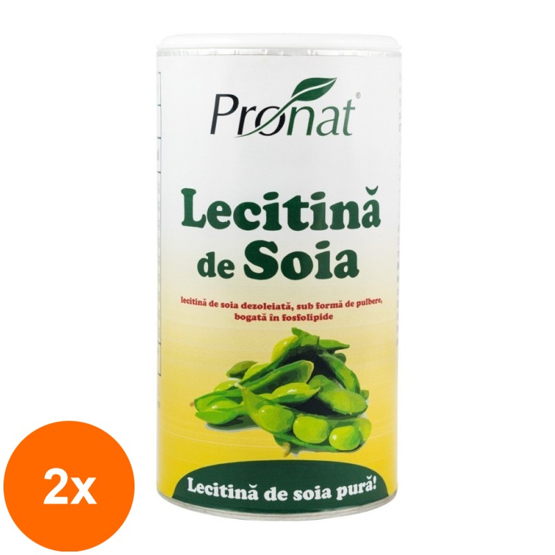 Set 2 x Lecitina de Soia, Pronat, 150 g