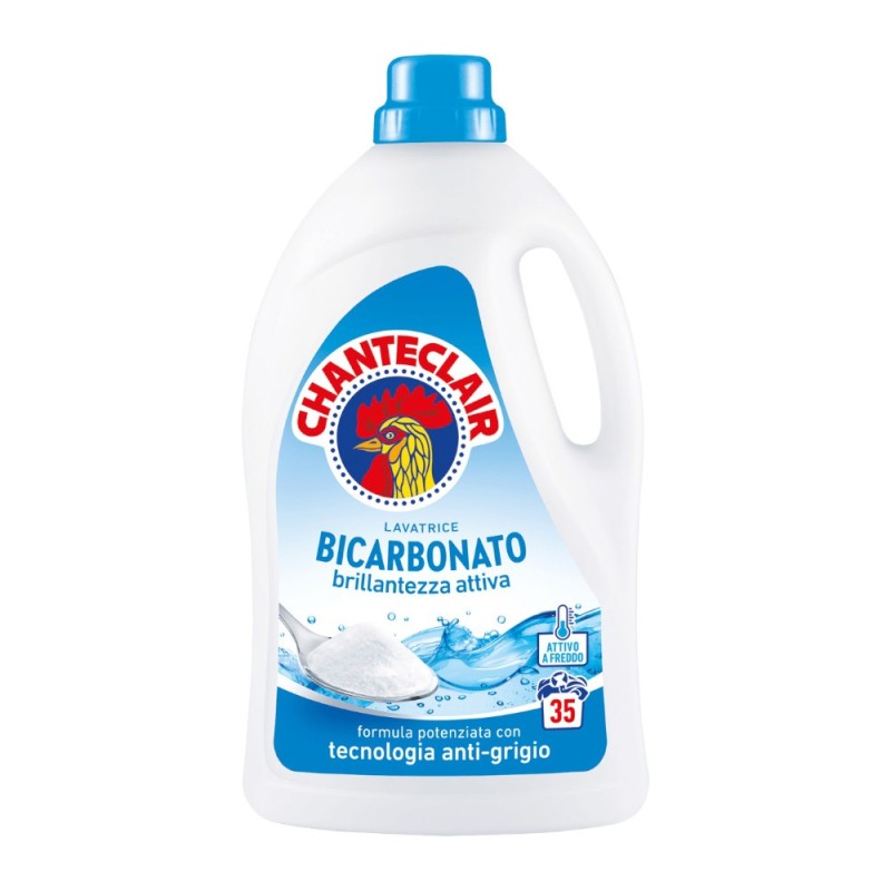 Detergent de Rufe Lichid, Chanteclair, cu Bicarbonat, 35 Spalari, 1.57 l