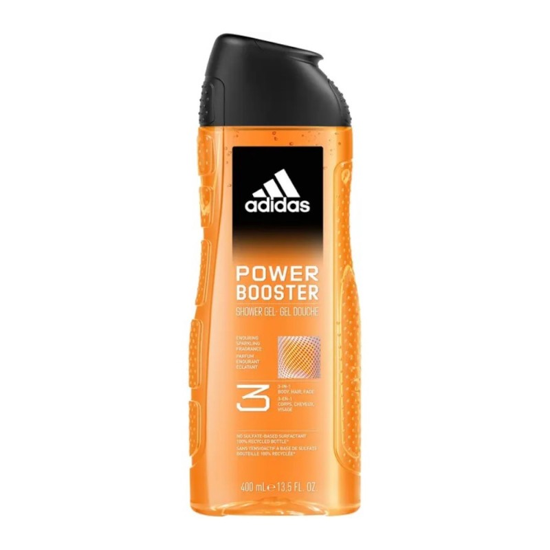 Gel de Dus Adidas, Power Booster, Barbati, 400 ml