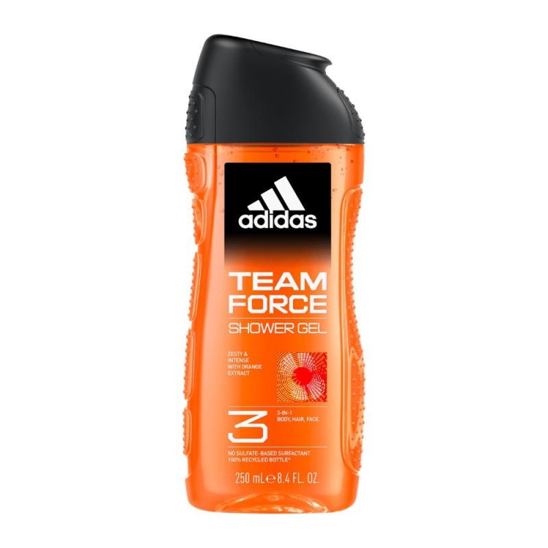 Gel de Dus Adidas, Team Force, Barbati, 250 ml
