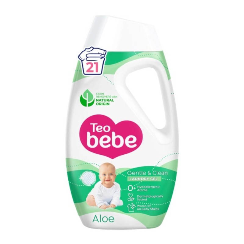 Detergent de Rufe Lichid, Teo Bebe, Aloe Vera, 21 Spalari, 945 ml