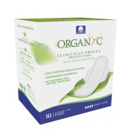 Absorbante Intime din Bumbac Organic pentru Noapte, 10 Buc, Organyc Bio