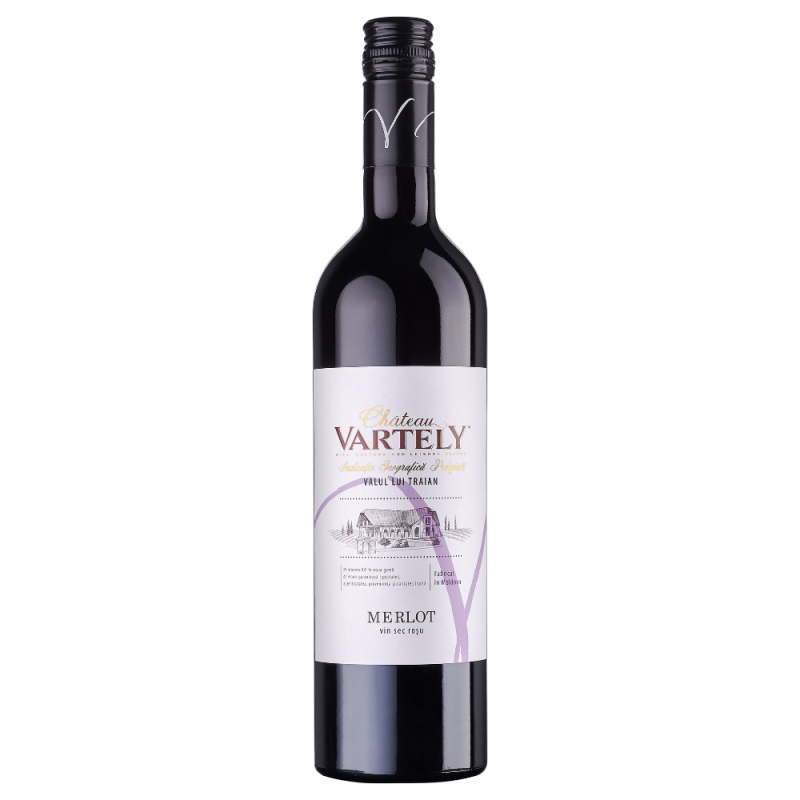 Vin Chateau Vartely Select, Merlot, Rosu Sec, 0.75 l