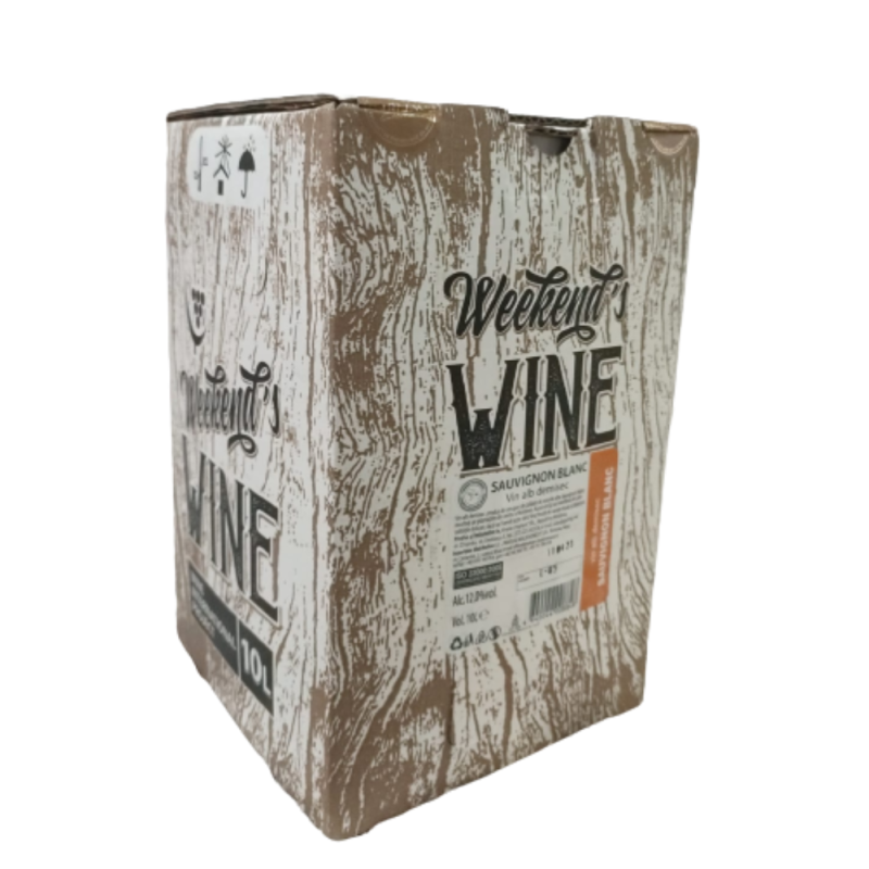 Vin Vinaria Ungheni Weekends Wine, Sauvignon Blanc, Alb Demisec, 10 l
