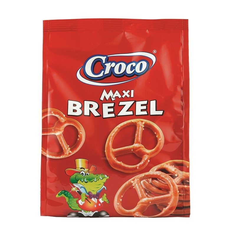 Covrigei cu Sare Croco Crackers Maxi Brezel, 100 g