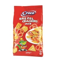 Covrigei si Biscuiti Sarati Croco Mix Brezel&Crackers 250 g