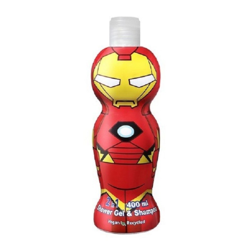 Gel de Dus si Sampon Copii Iron Man, cu Figurina 1D, 400 ml