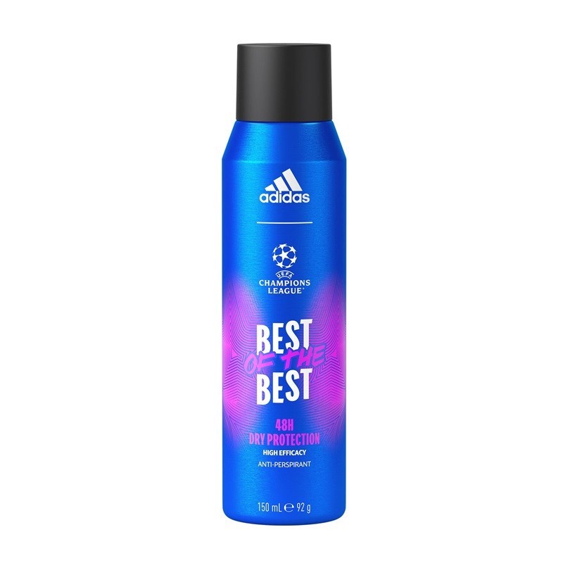 Deodorant Spray Adidas, UEFA Champions League Best of the Best Dry Protection, Barbati, 150 ml