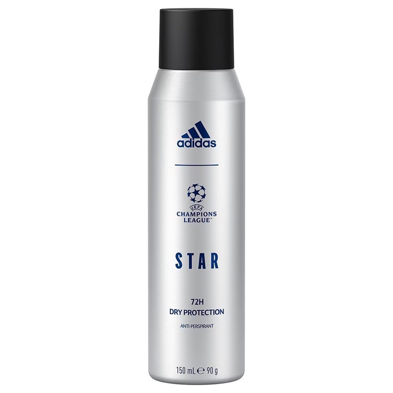 Deodorant Spray Adidas, UEFA Champions League Star Dry Protection, Barbati, 150 ml
