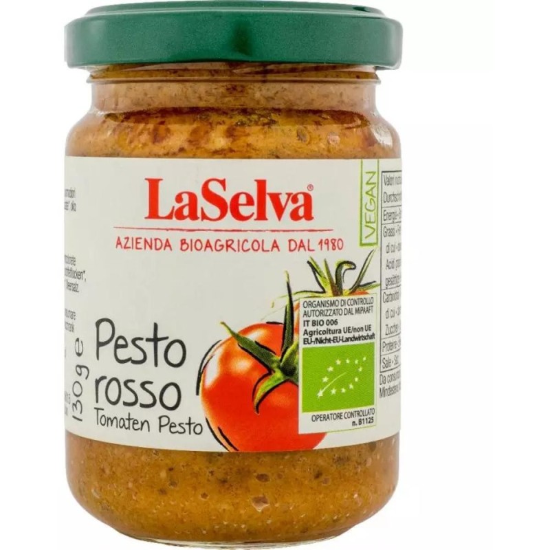 Pesto Rosu Bio, 130 g, LaSelva