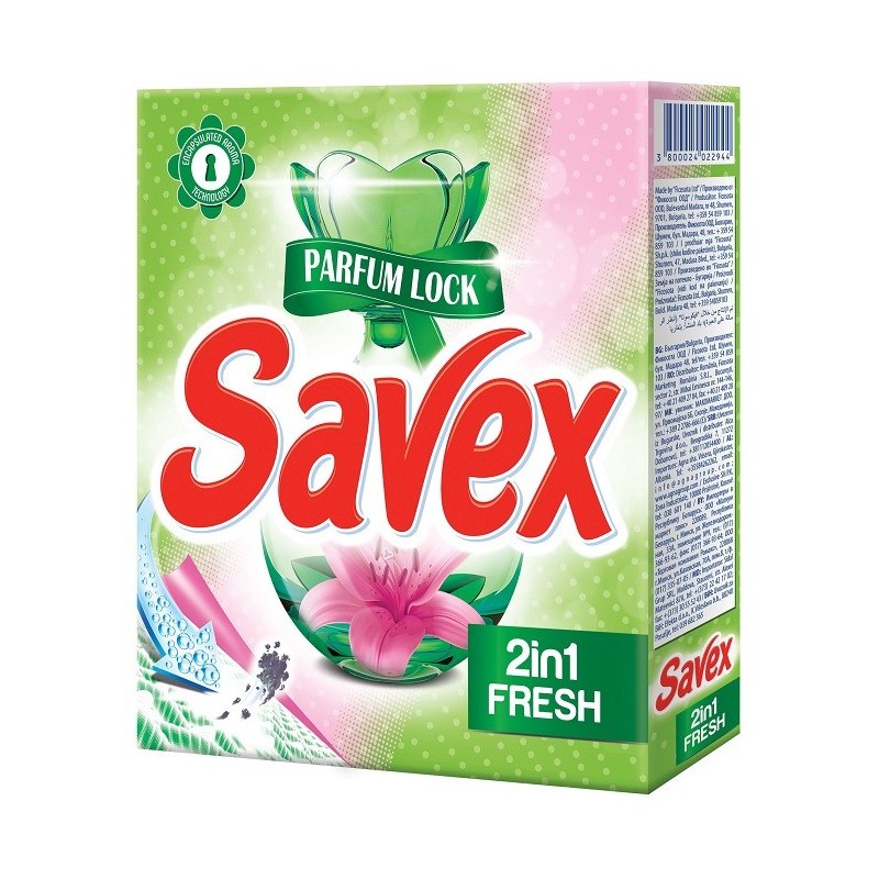 Detergent Automat Savex 300 g, 3 Spalari, 2 In 1 Fresh