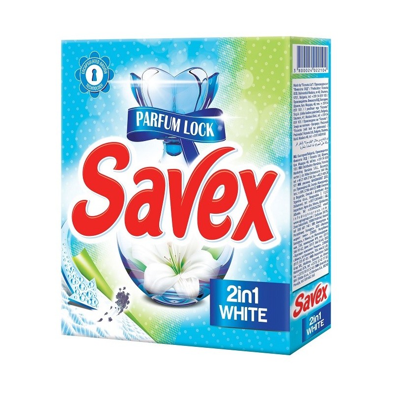 Detergent Automat Savex, 2 In 1 White, 3 Spalari, 300 g