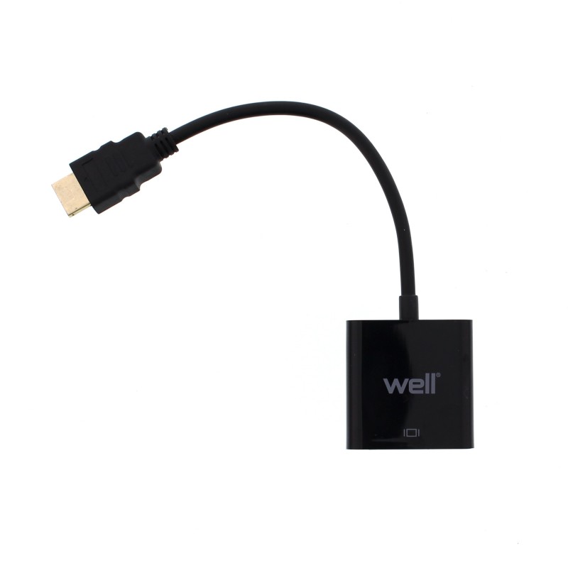 Adaptor HDMI Tata VGA Mama, 0.2m, Well Oferta Pret Trada.ro