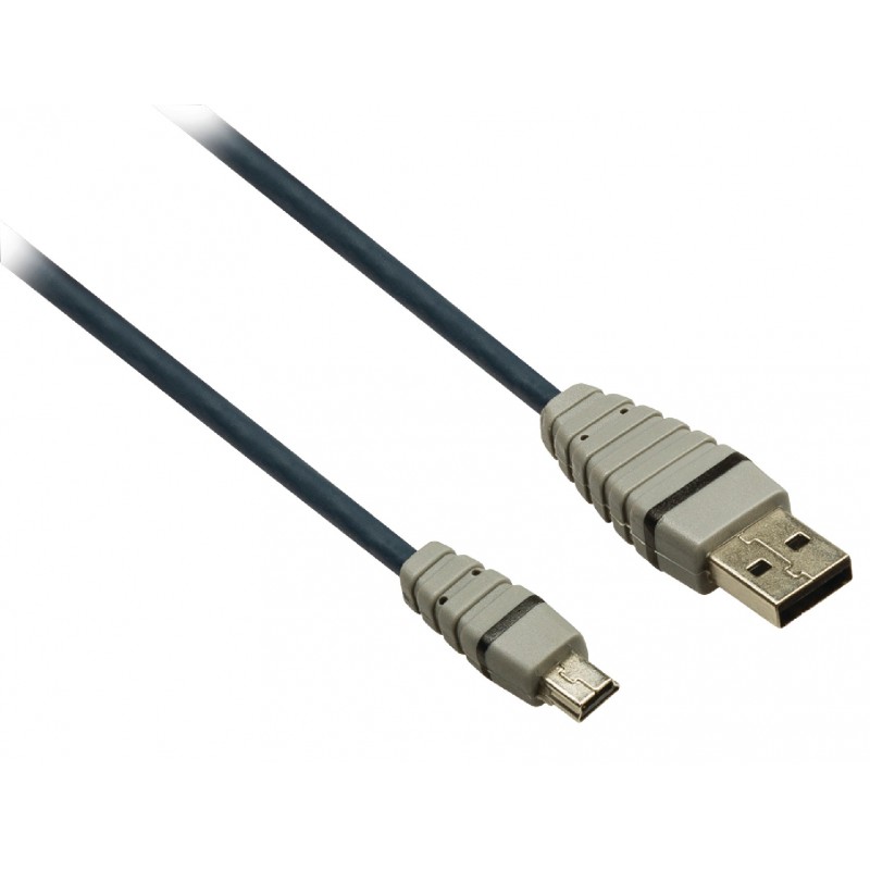 Cablu USB 2.0 A Tata - Mini USB 5-pini Tata, 2m, Bandridge
